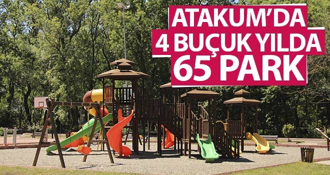 Atakum’da 4 buçuk yılda 65 park