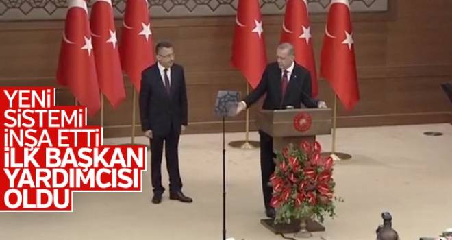 Fuat Oktay, Başkan Recep Tayyip Erdoğan'ın yardımcısı oldu